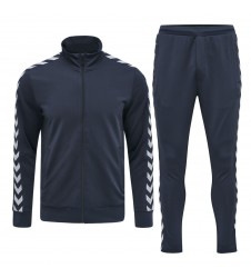 RS-TS-5004-Custom Logo Long Sleeve Crew Neck Causal Trousers Set Latest Fashion Design Tracksuits